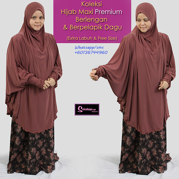 Tudung Haji dan Umrah Hijab Maxi Premium