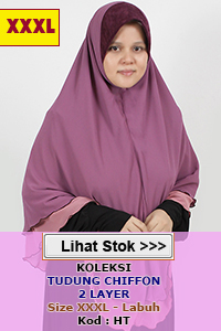 Tudung Labuh Chiffon XXXL