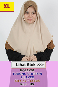 Tudung Labuh Chiffon XL