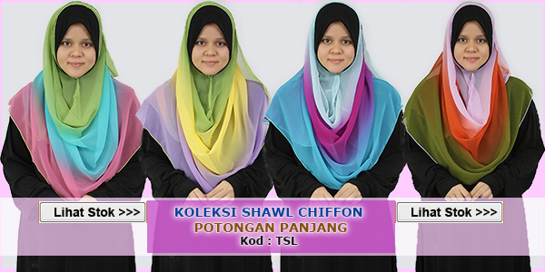 Shawl Labuh 2 Tone