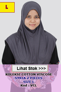 Tudung Syria Cotton Labuh size L