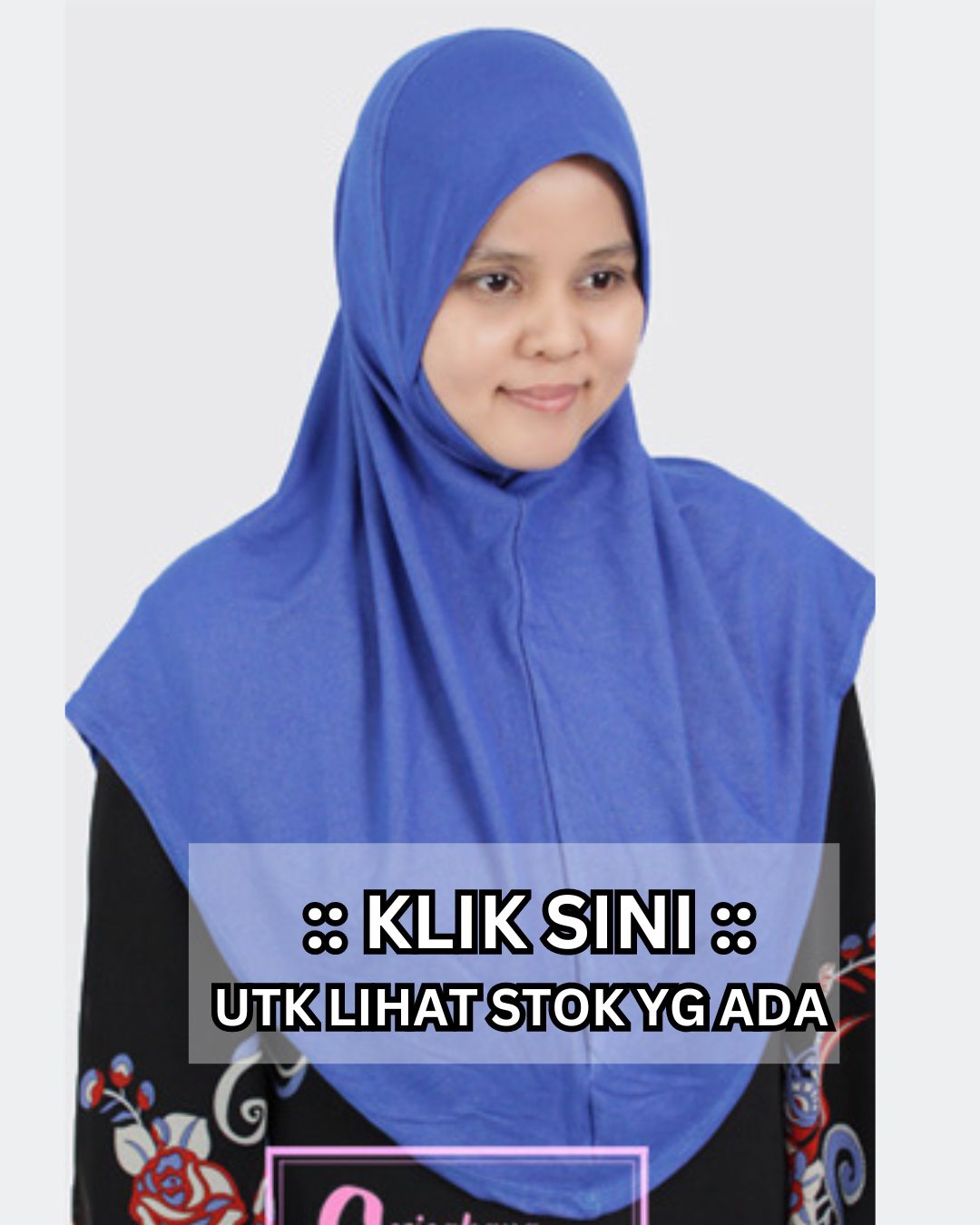 Tudung DENIM Plain Size L / XL