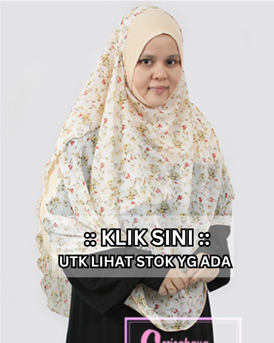 Tudung Shawl 2 Muka Chiffon Labuh